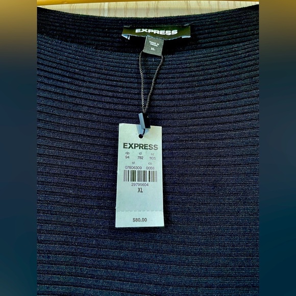 Express Off the Shoulder Midi Sweater Dress Size XL NWT - Picture 7 of 10